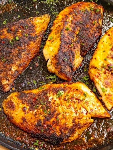 Blackened Fish served hot and ready.