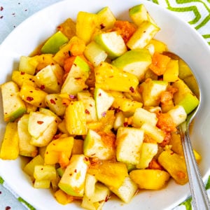 Rujak served in a big bowl