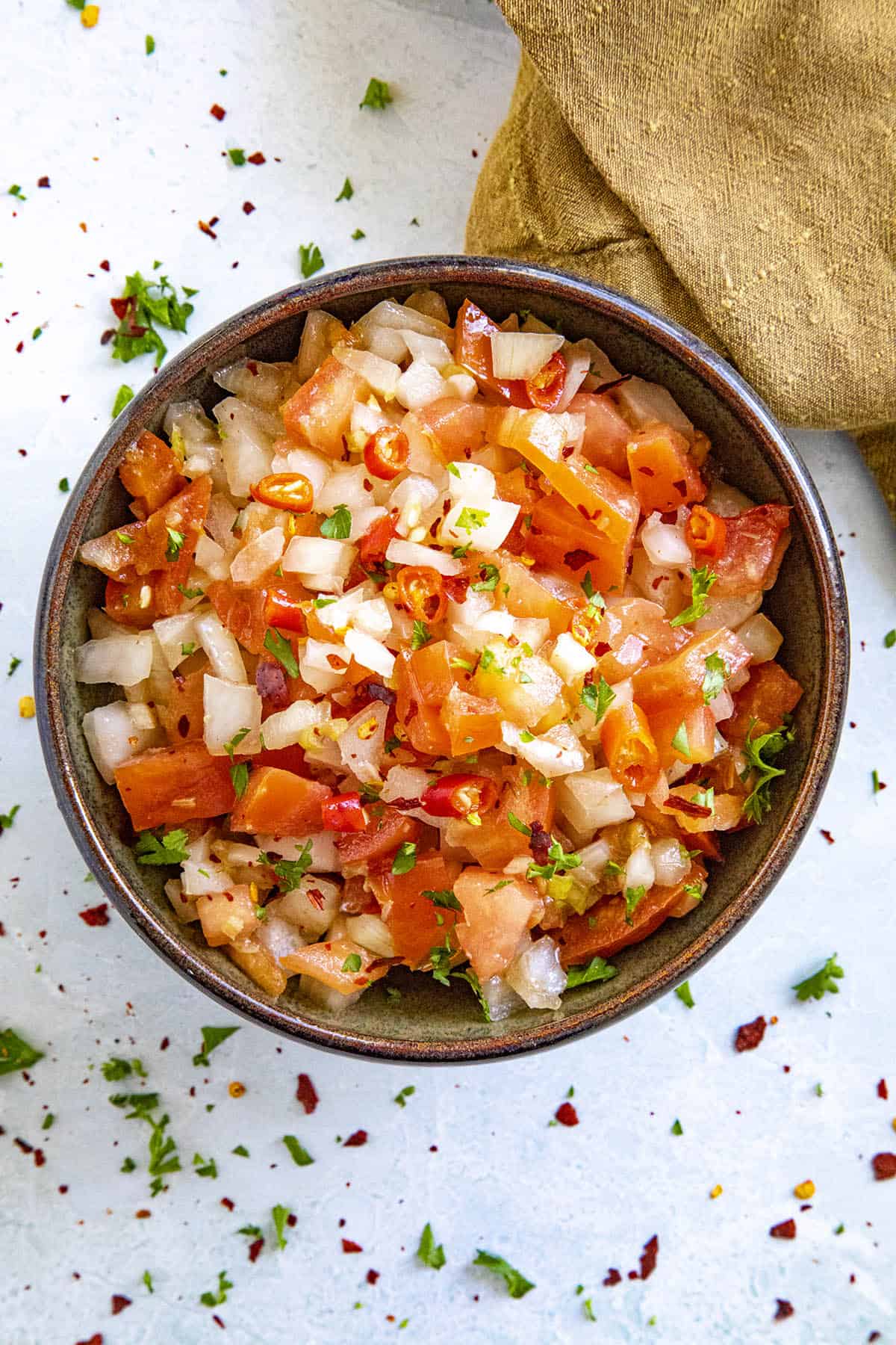 Spicy Sambal Matah in a bowl