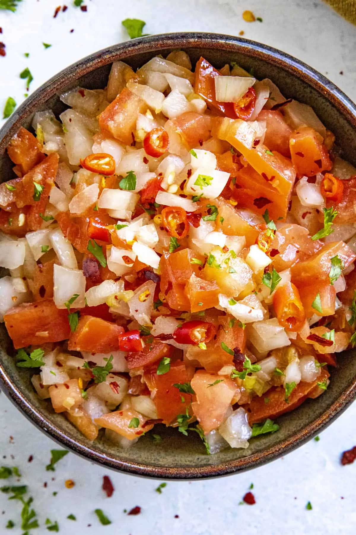 Sambal Matah in a bowl