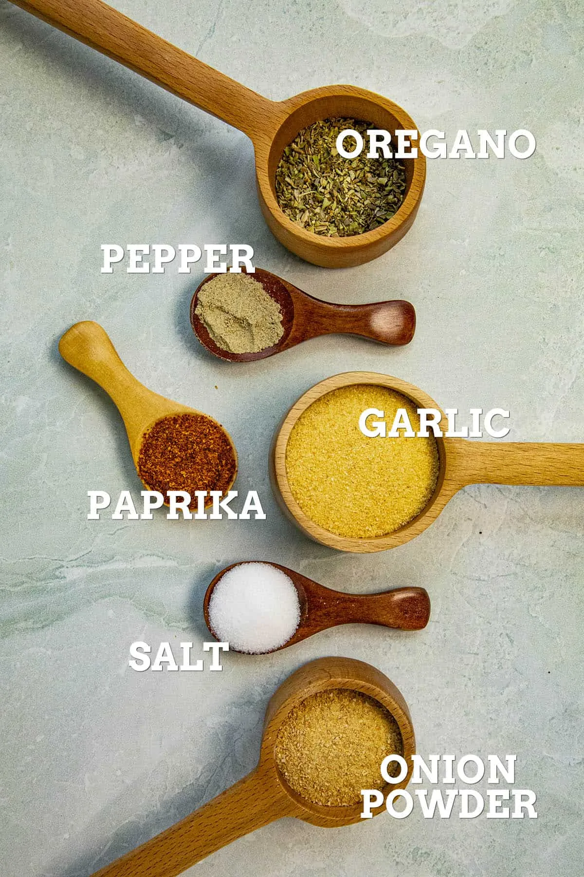 A list of Adobo Seasoning ingredients.