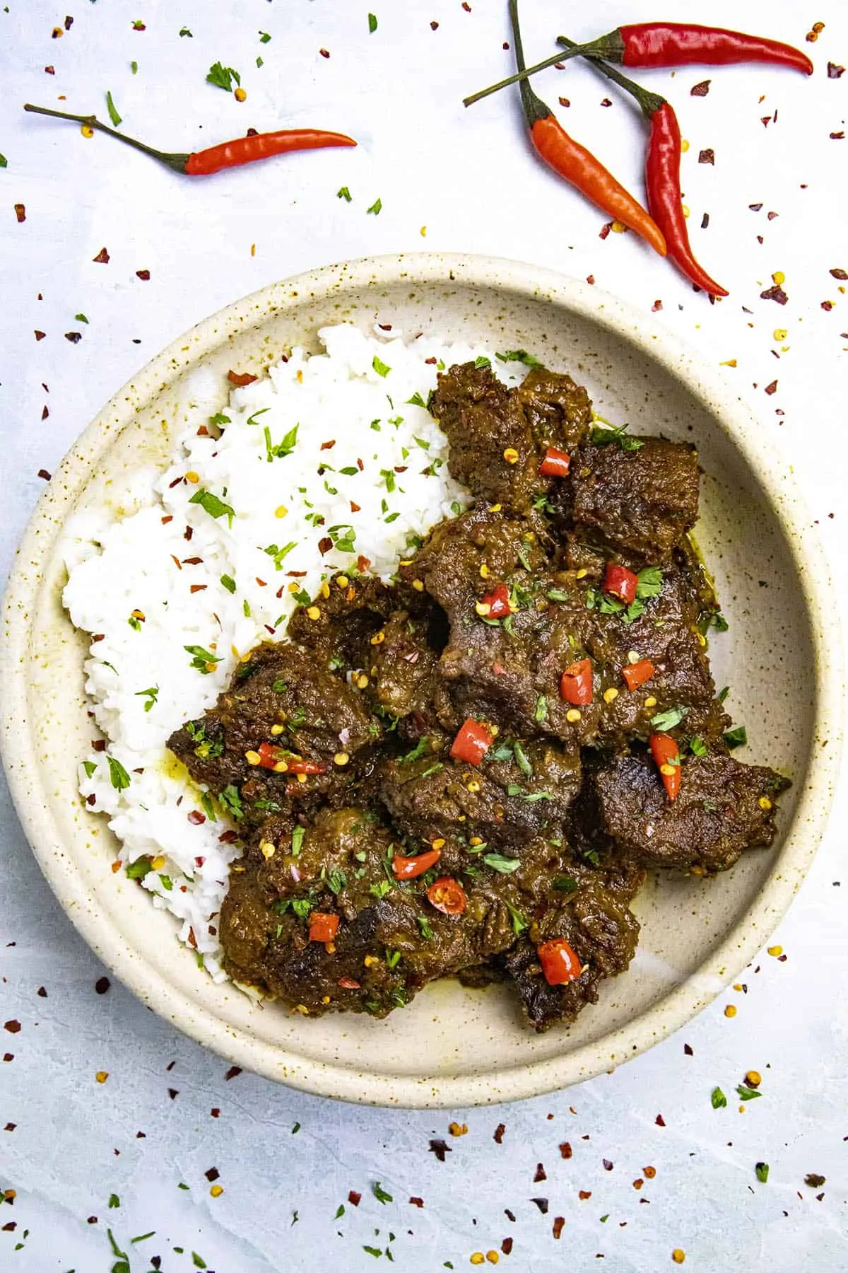 Beef Rendang in a bowl