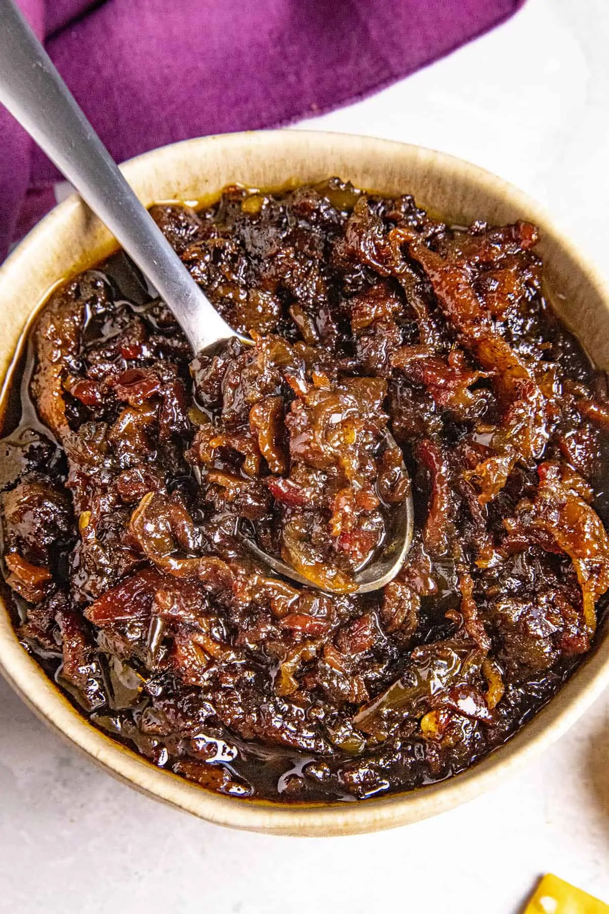 Slow Cooker Bacon Jam in a bowl