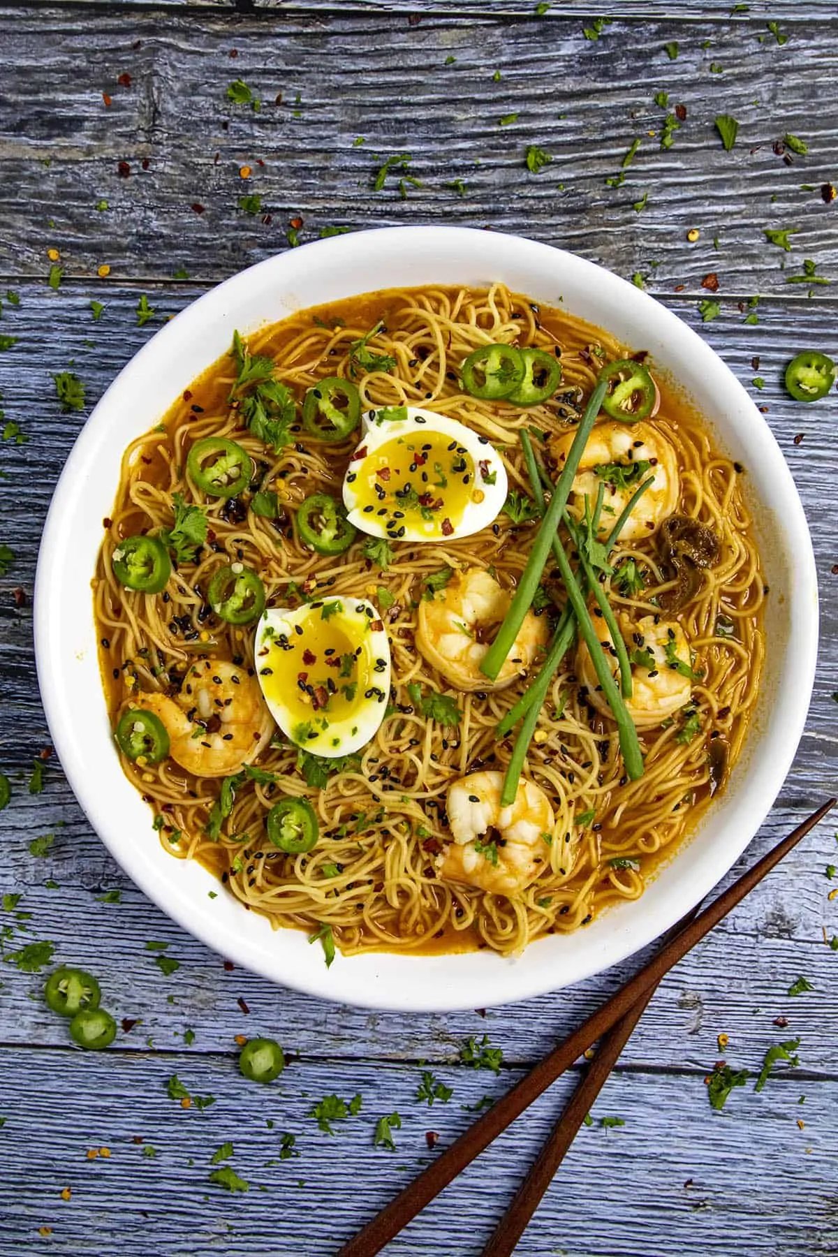 Spicy Ramen noodles in a bowl