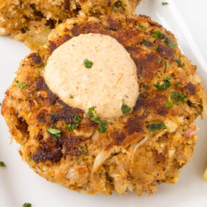 Crab Cakes with Cajun Cream Sauce