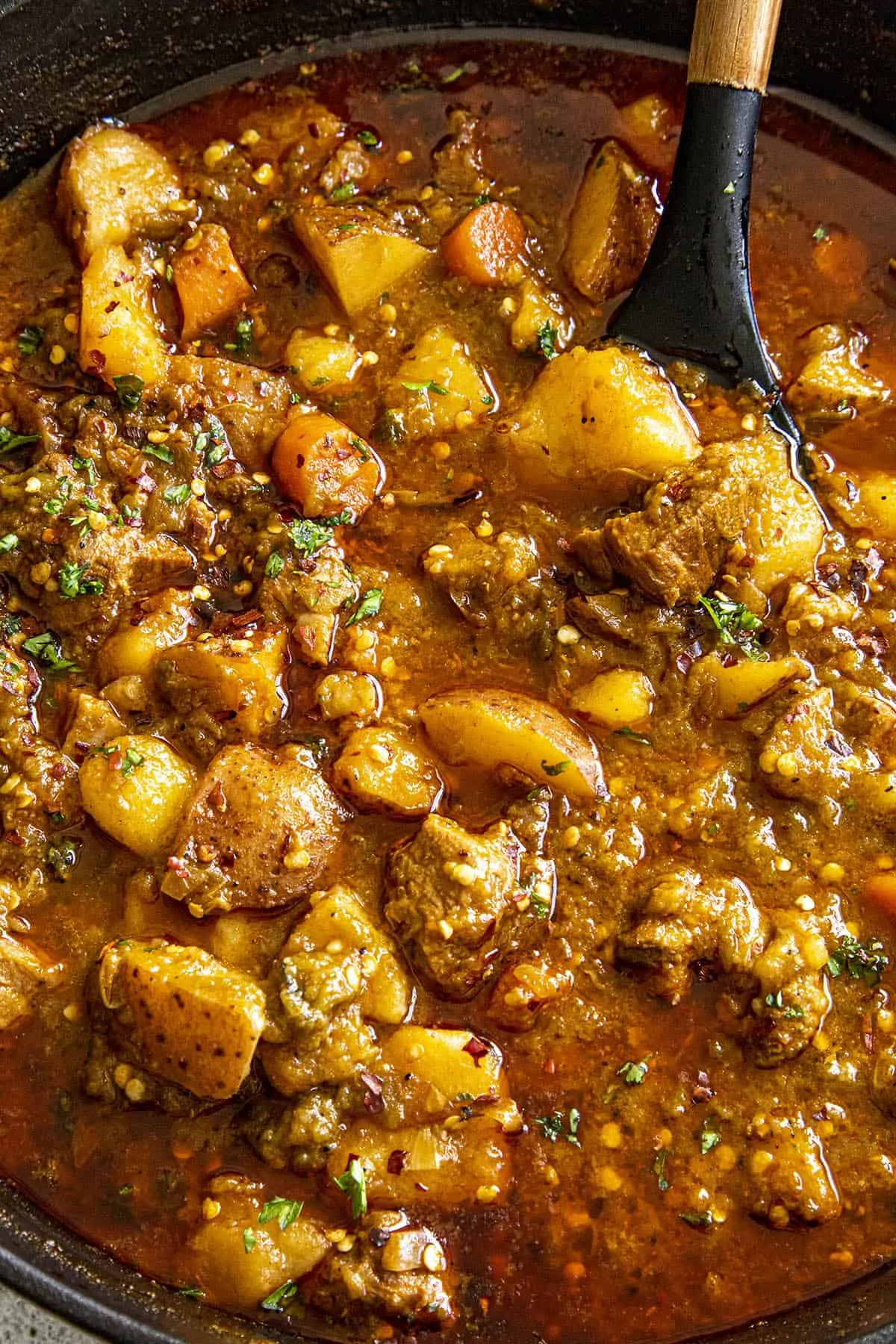 A big spoonful of Green Chili Stew