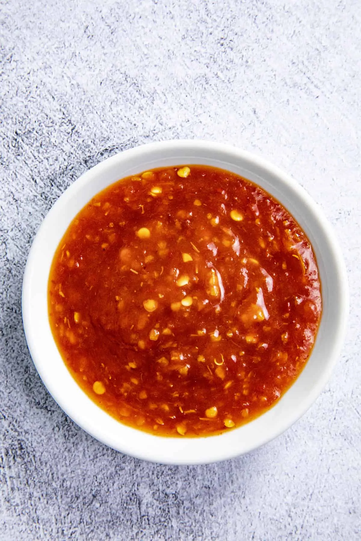 Nam Prik Pao (Thai Chili Paste) in a bowl.