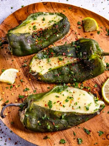 Grilled Cheese Stuffed Poblano Peppers Recipe