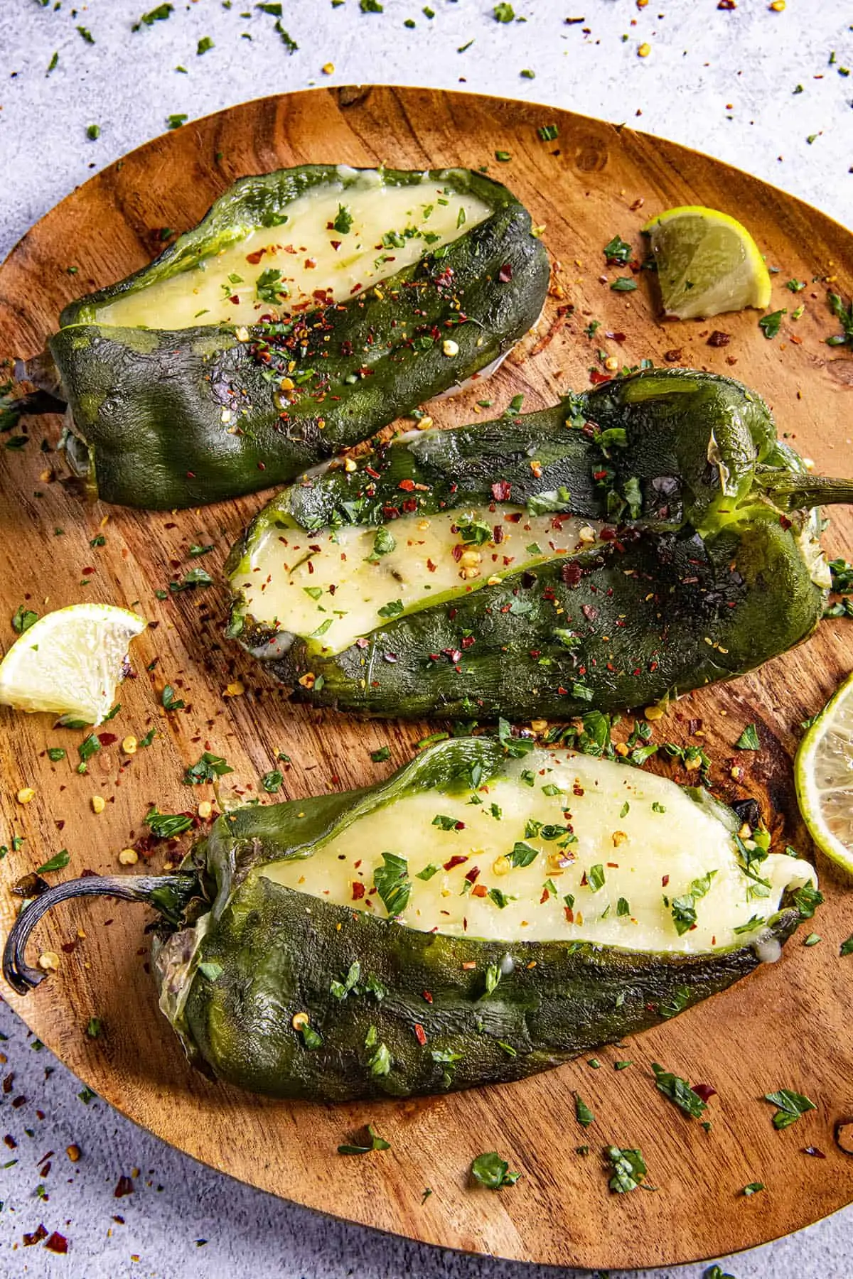 Grilled Cheese Stuffed Poblano Peppers Recipe