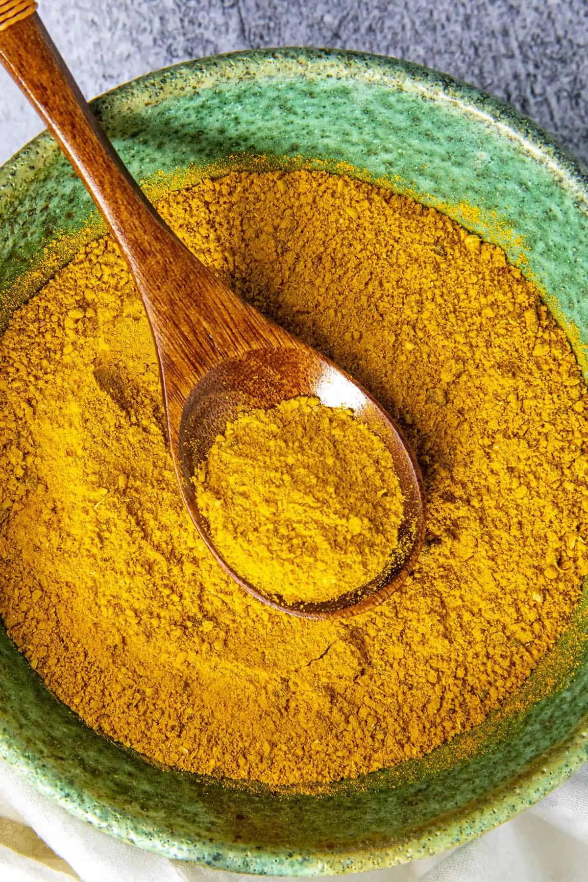 A spoonful of Jamaican Curry Powder.