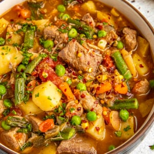 Booyah, Chunky Midwestern Stew, served