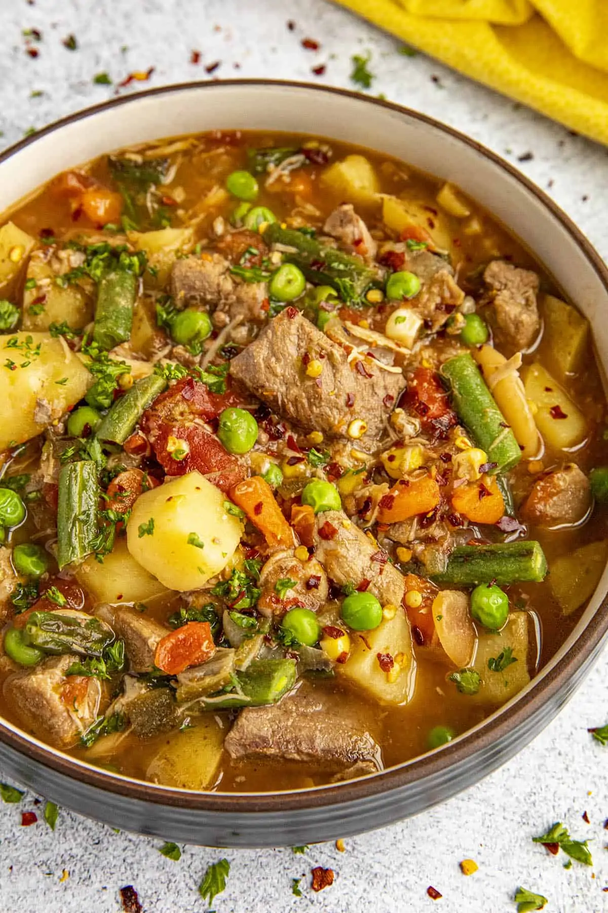 Booyah, Chunky Midwestern Stew, served