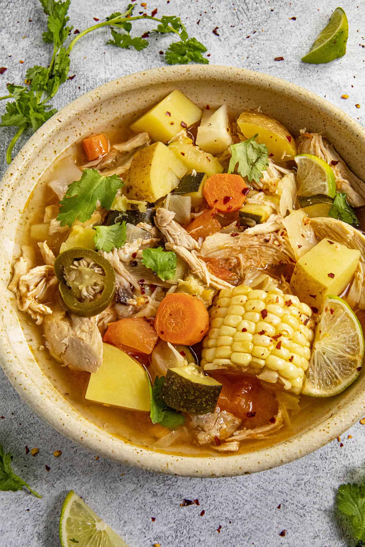 Caldo de Pollo (Mexican Chicken Soup Recipe) - Chili Pepper Madness