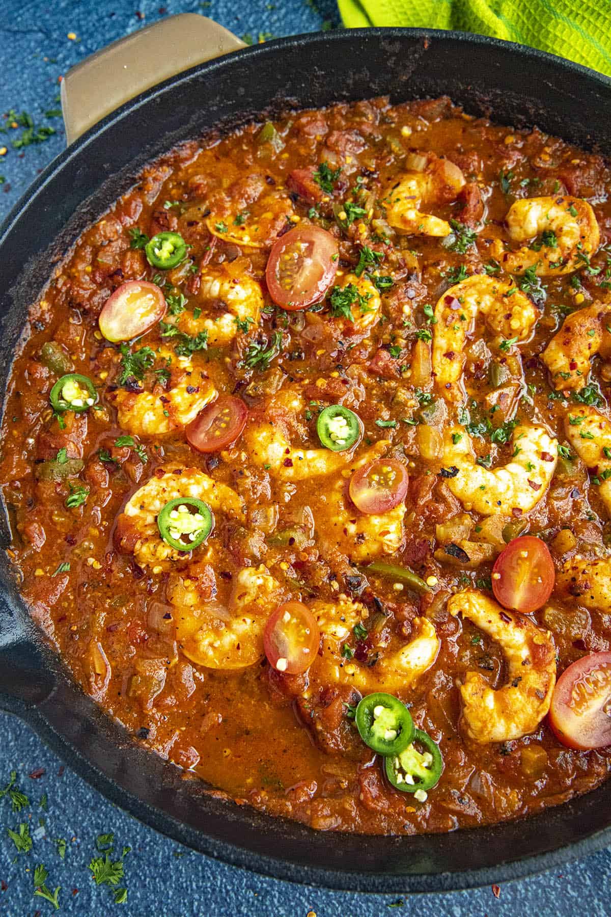 Serving Spicy Cajun Shrimp