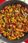 Kung Pao Chicken in a pan