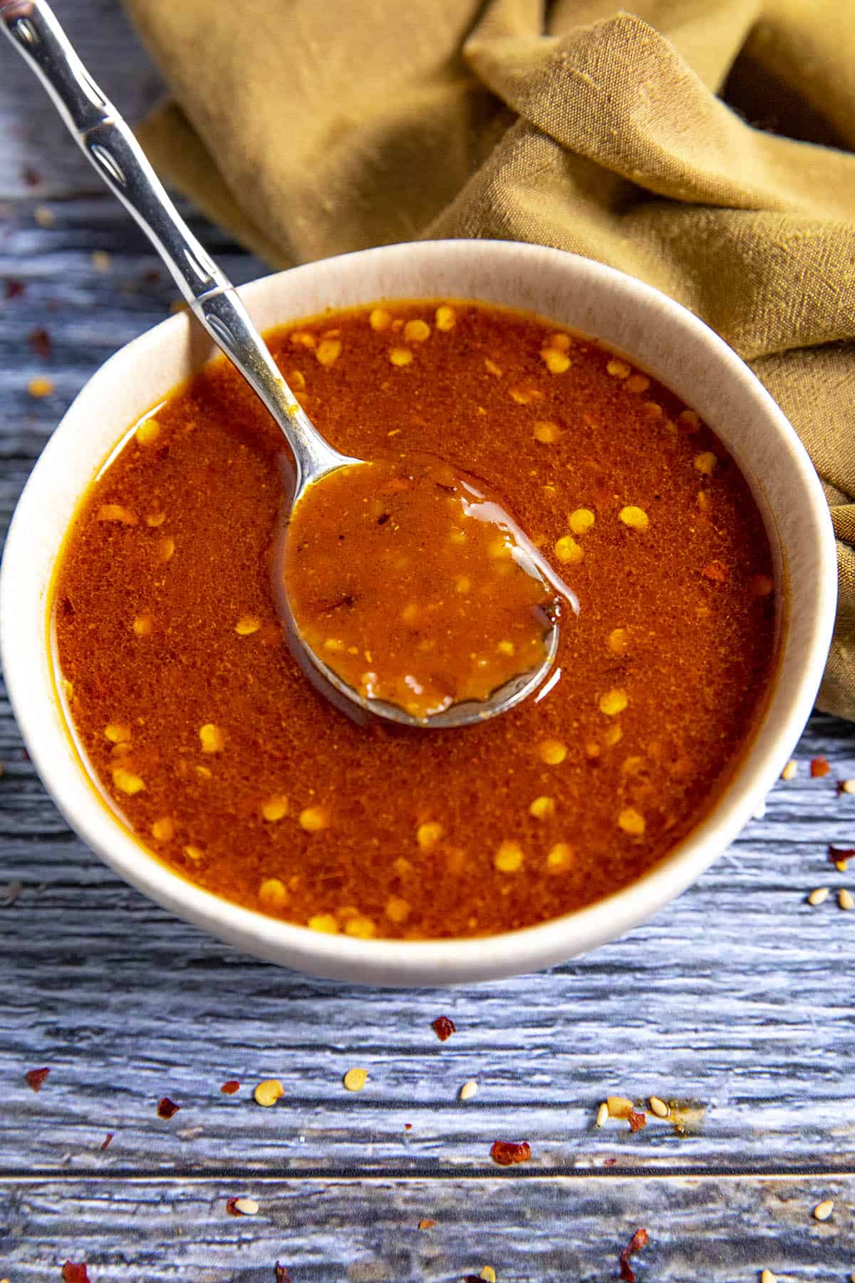 Stir Fry Sauce ready in a white bowl.