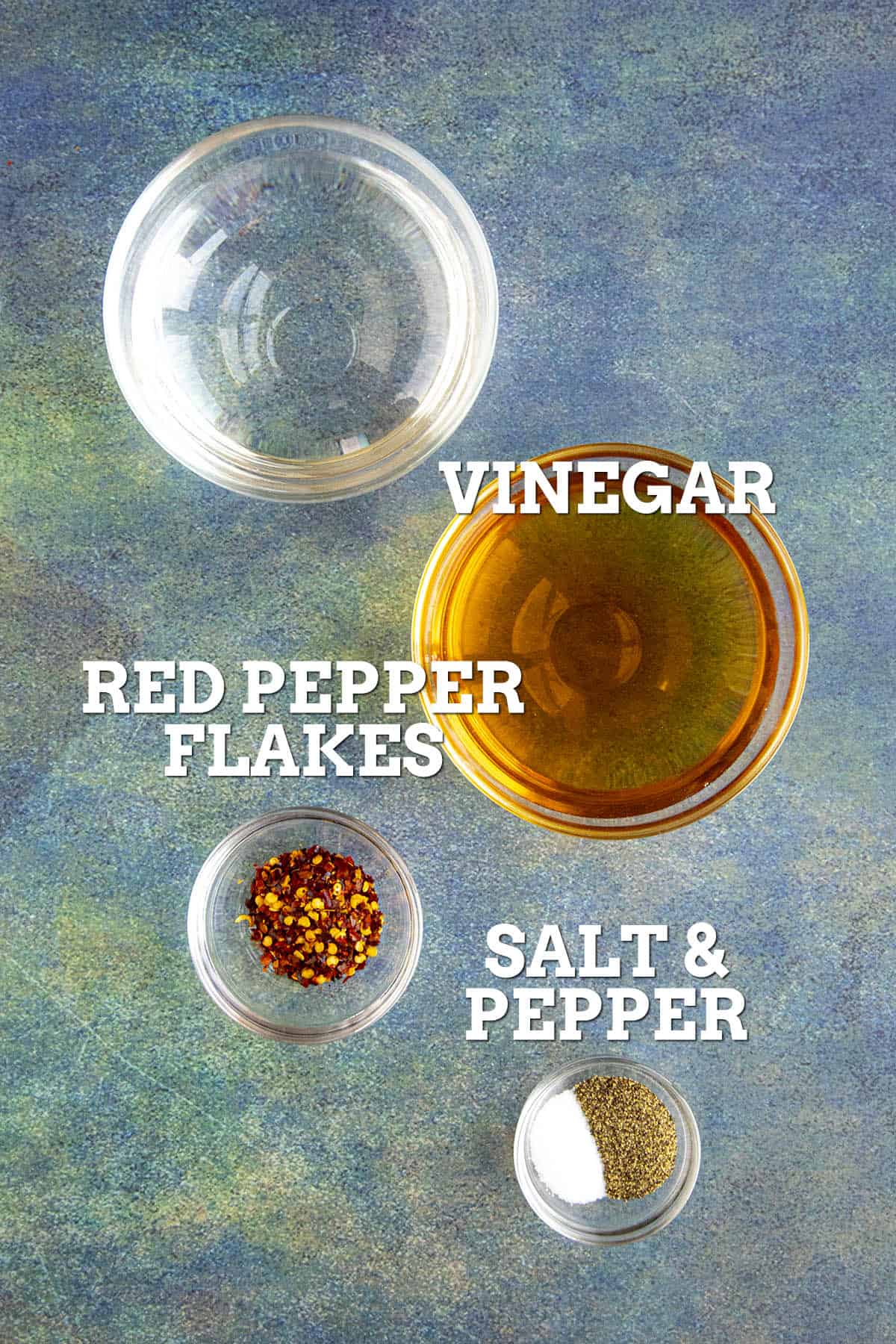 Carolina Vinegar BBQ Sauce Ingredients.