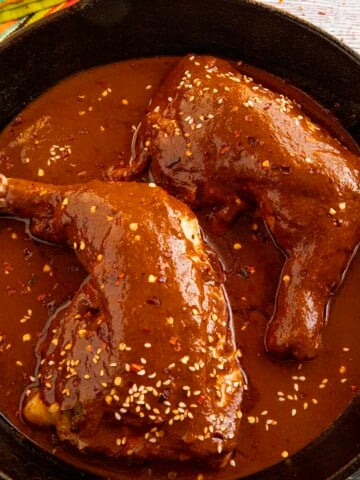Chicken Mole looking absolutely mouthwatering.