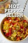 Hot Pepper Relish Recipe