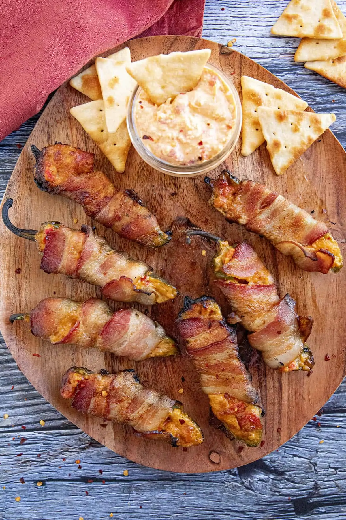 Pimento Cheese Jalapeno Poppers on a platter