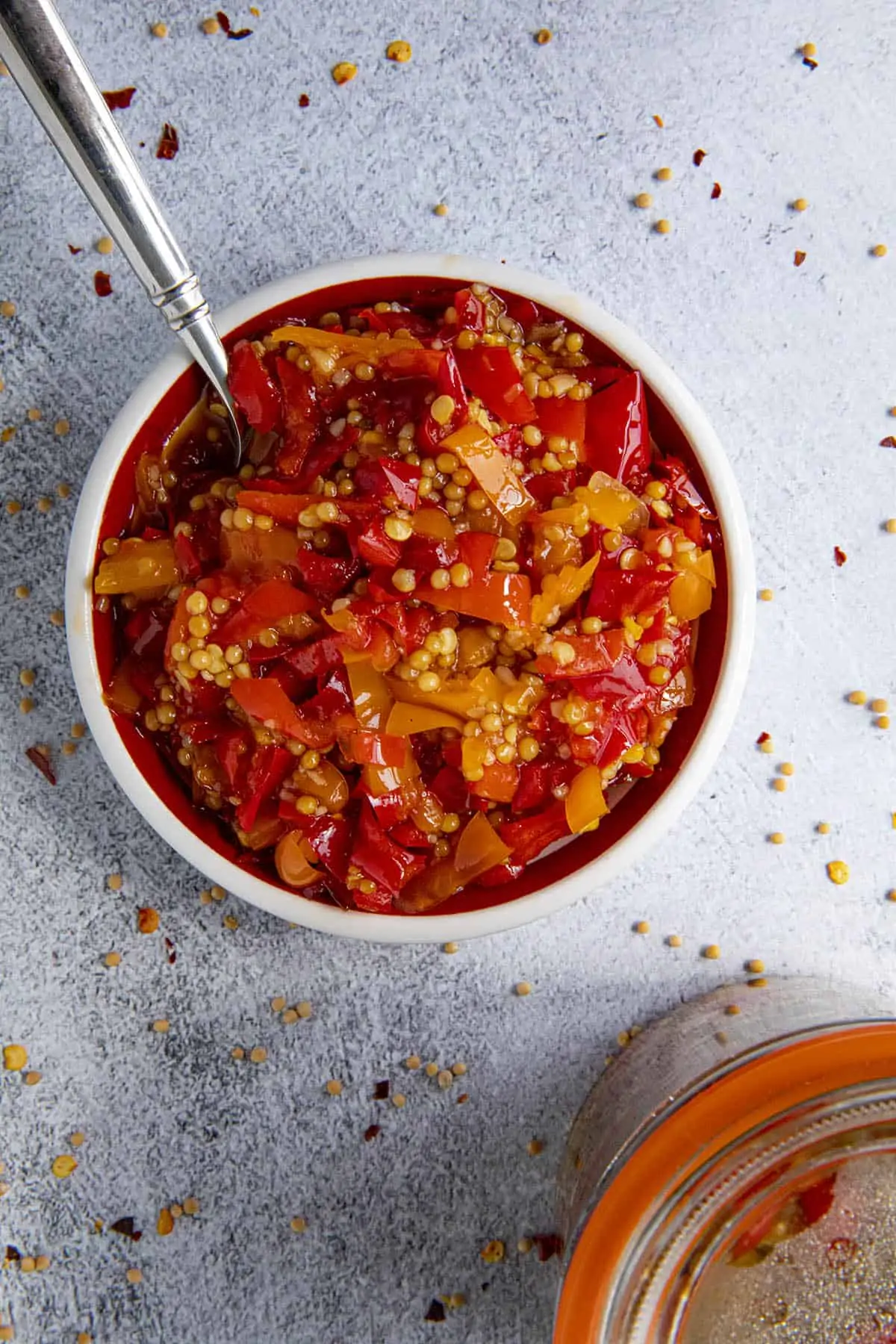Sweet Pepper Relish in a bowl