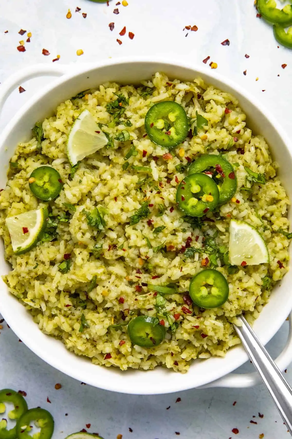 Arroz Verde, ready to serve.