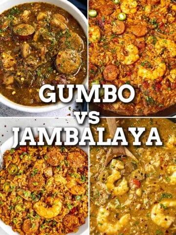 What is the difference between Gumbo and Jambalaya?