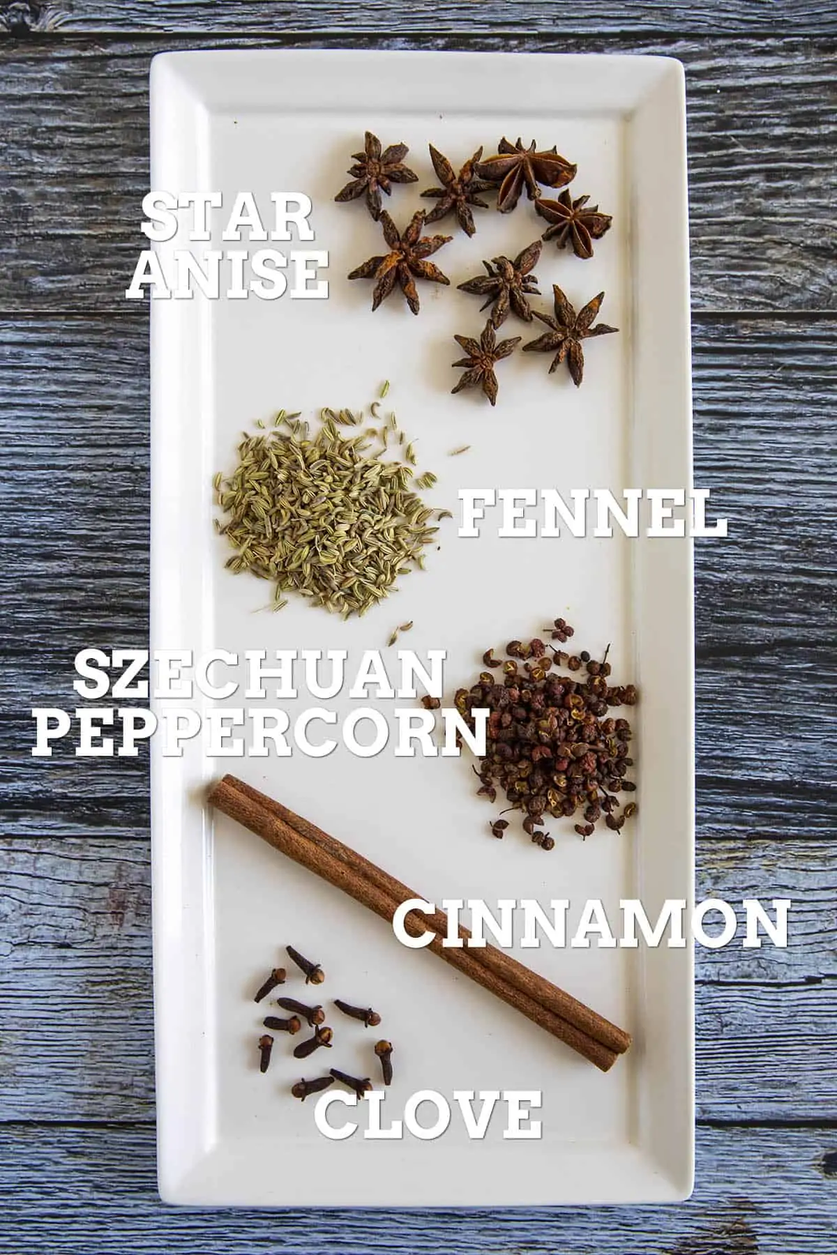 Chinese 5 Spice ingredients