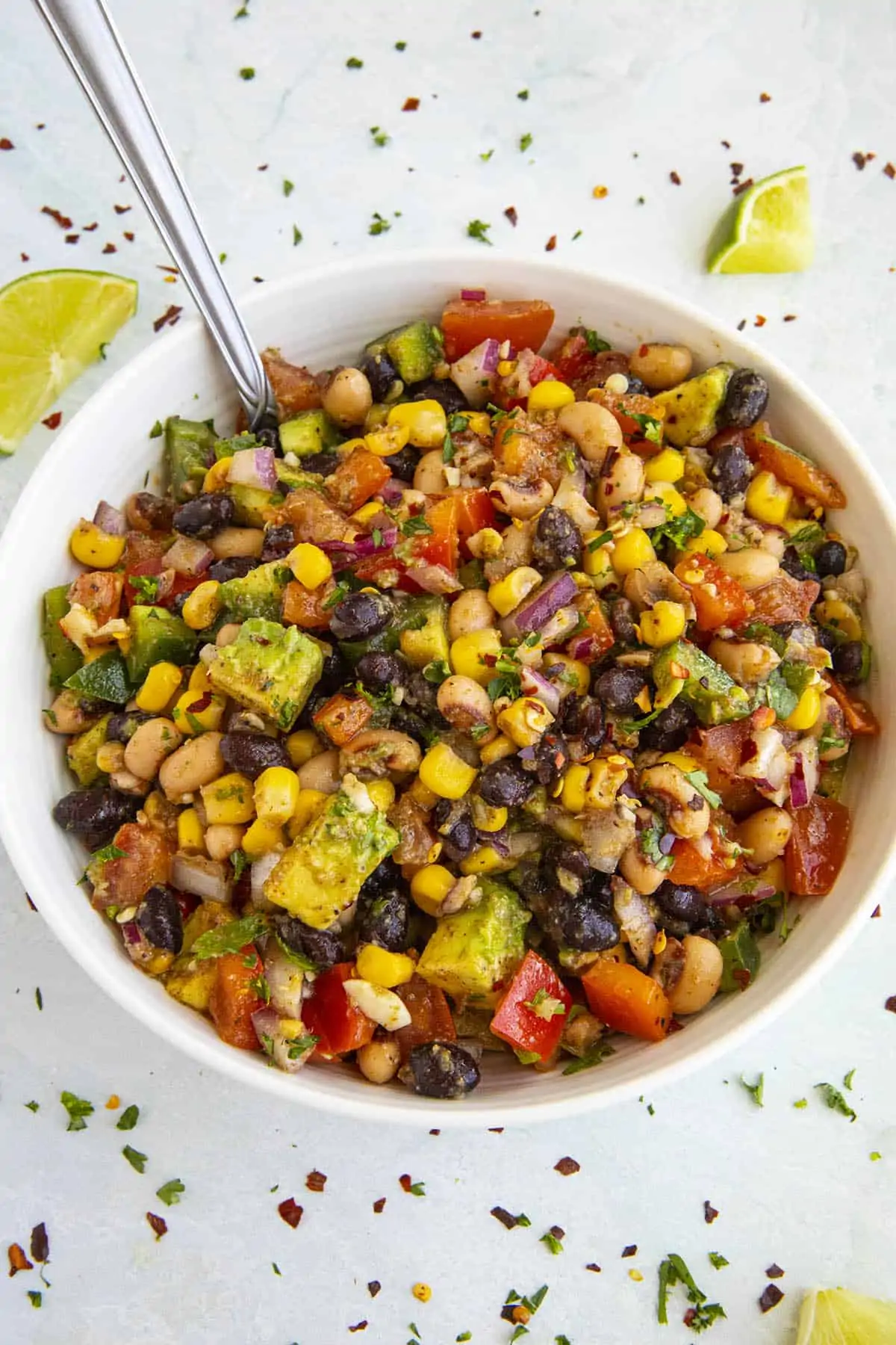 Cowboy Caviar in a bowl, ready to serve.