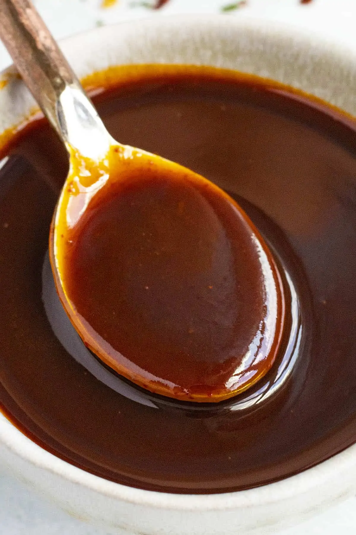 Gochujang Sauce on a spoon