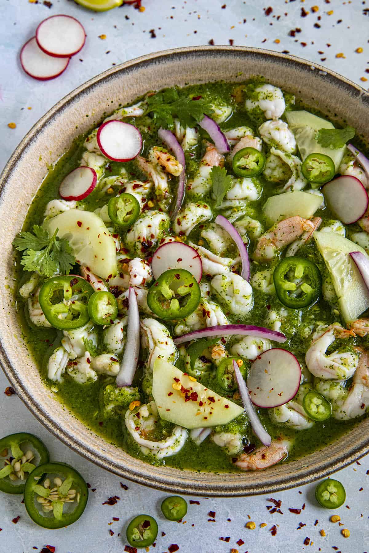 Aguachile in a bowl