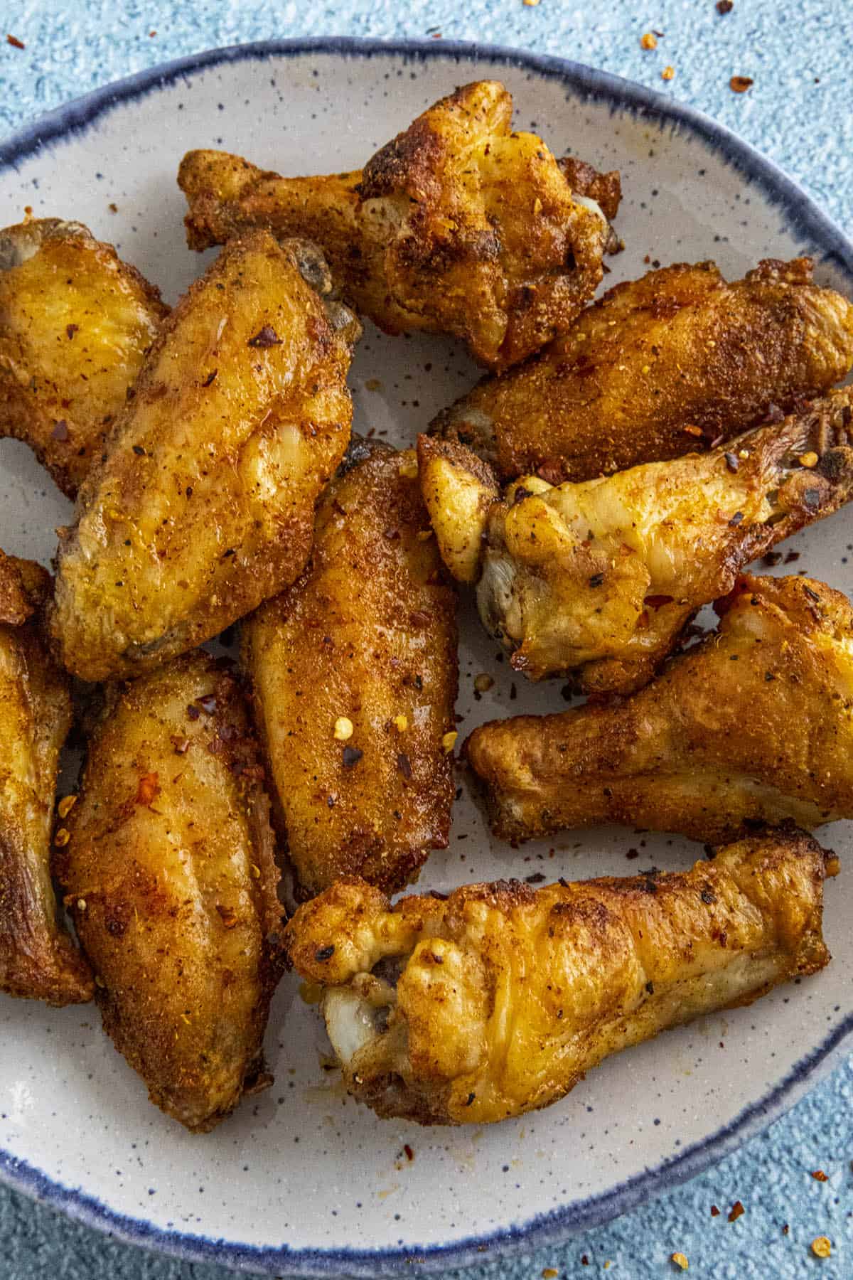 Air Fryer Chicken Wings ready to serve
