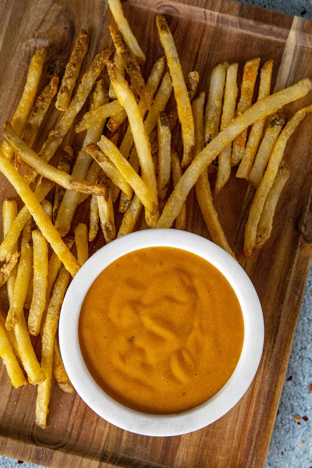 Chipotle Aioli on a platter, ready to serve