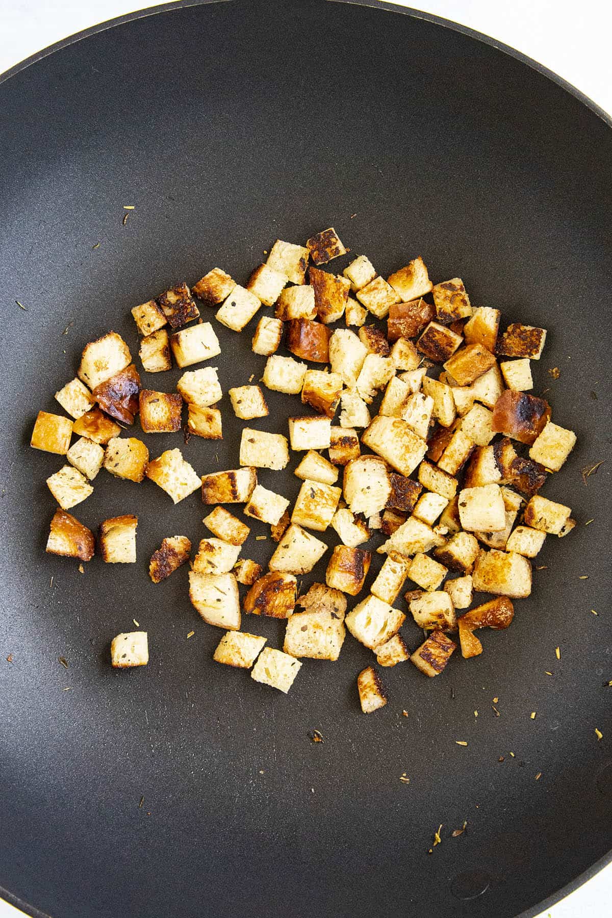 Homemade croutons