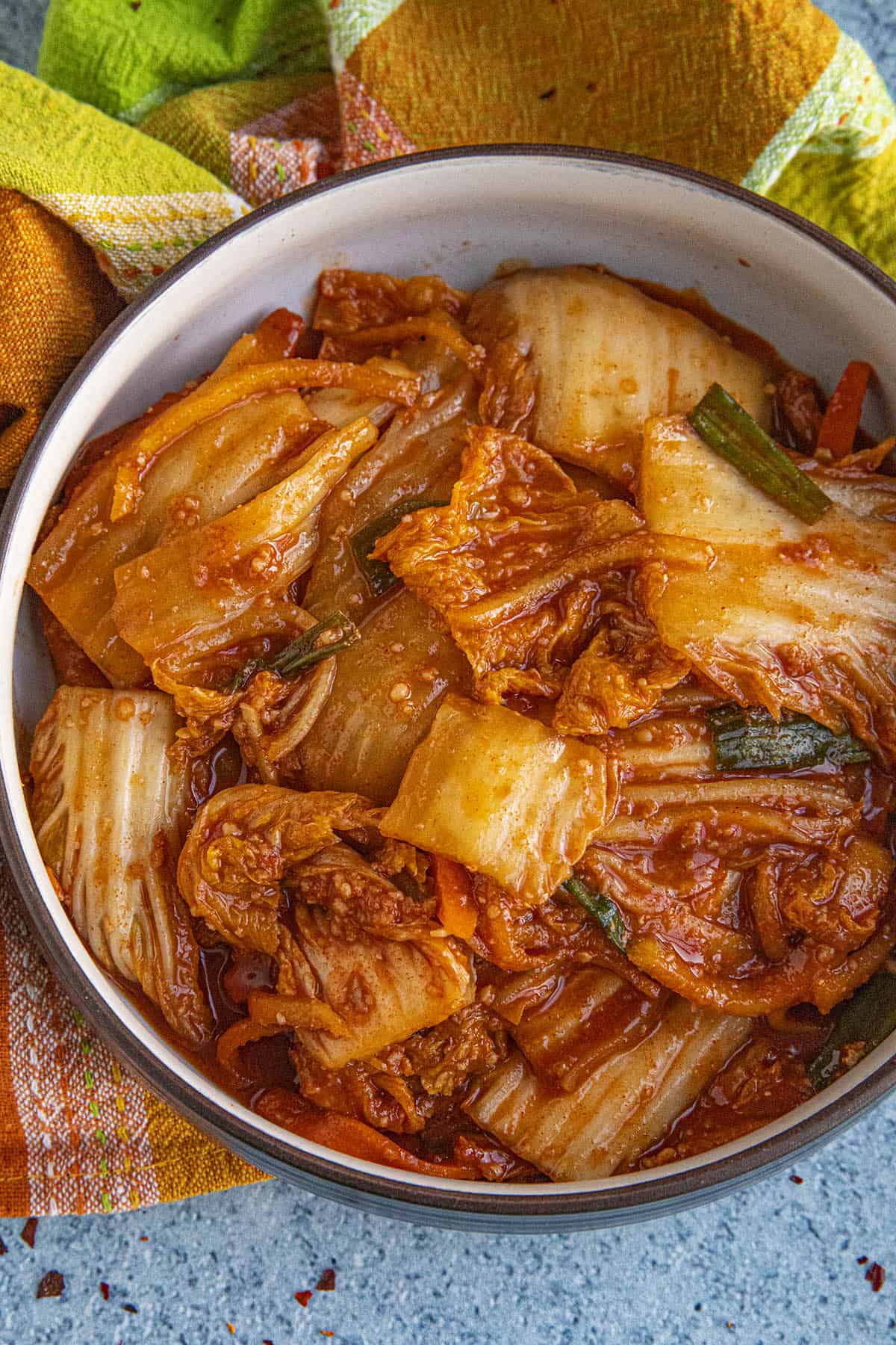 Spicy Kimchi in a bowl