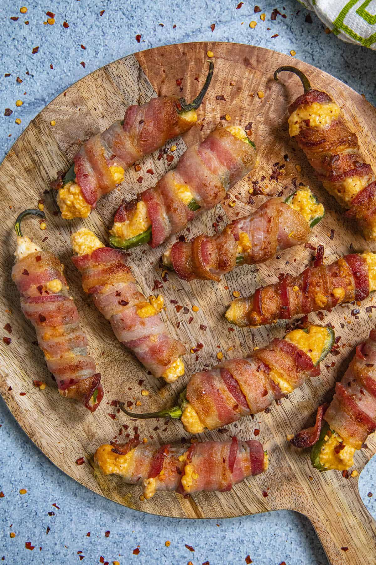 Cheesy Air Fryer Jalapeno Poppers with garnish