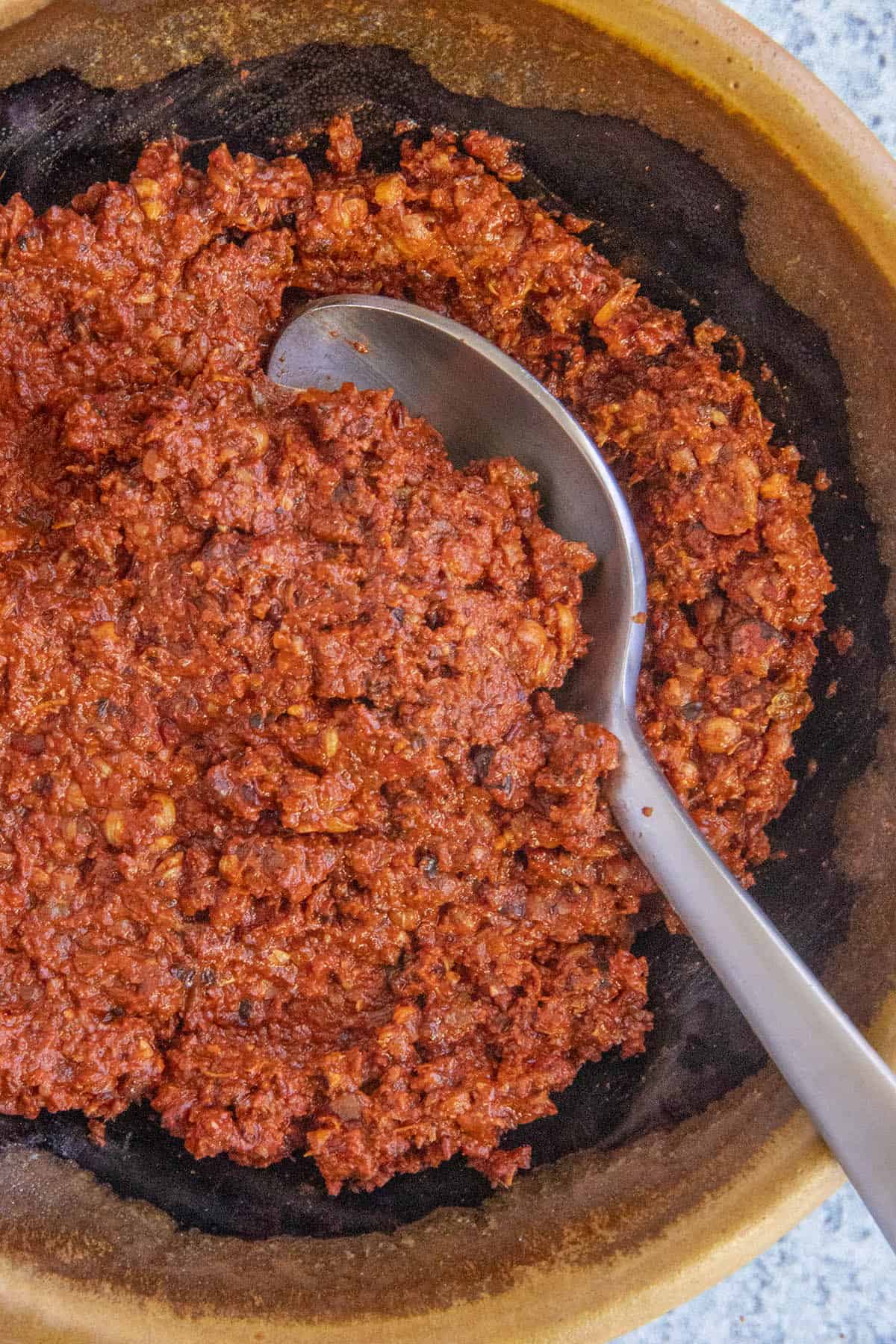 Achiote Paste on a spoon