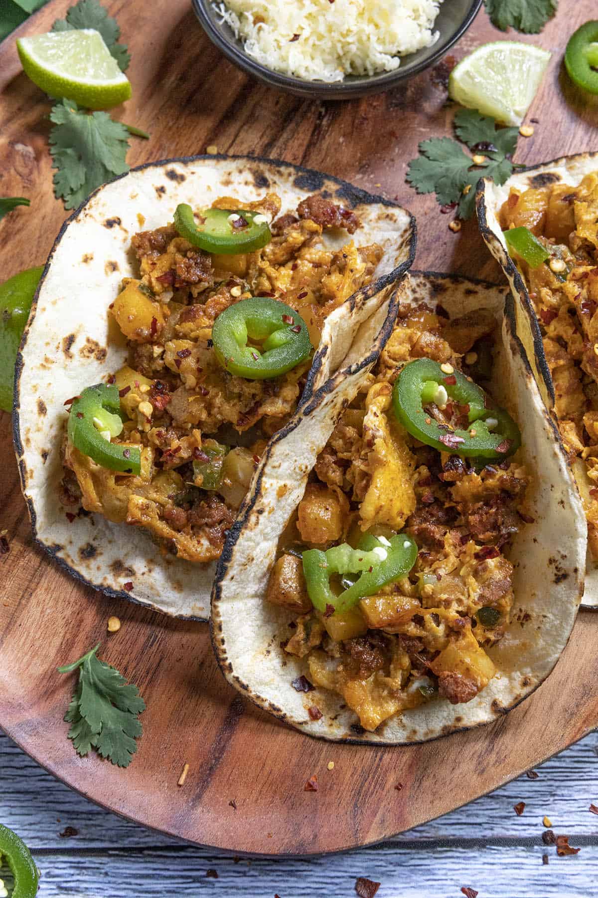 Spicy Breakfast Tacos Recipe