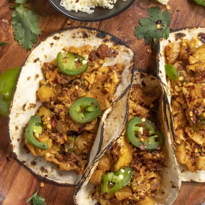 Spicy Breakfast Tacos Recipe