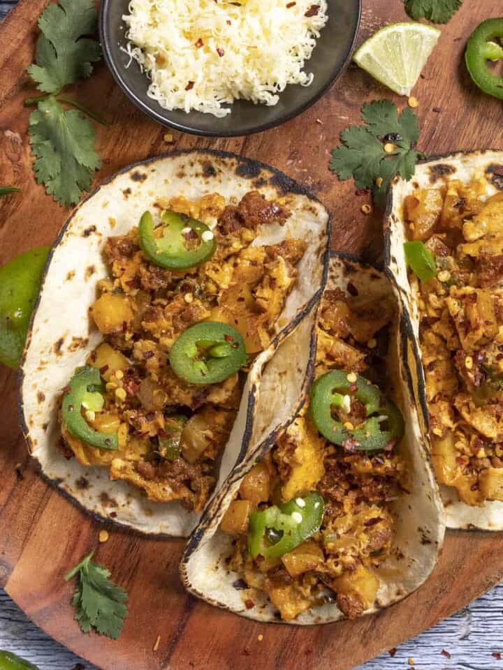 Spicy Breakfast Tacos Recipe
