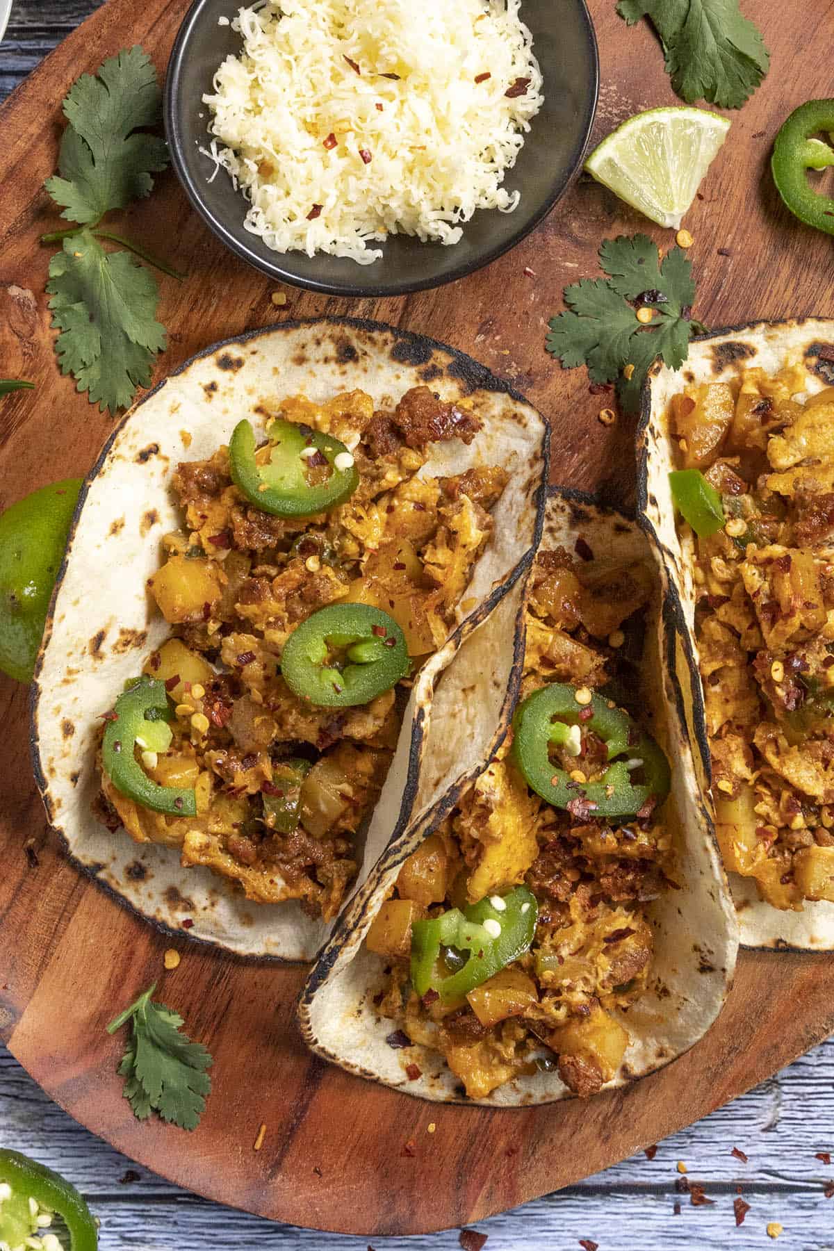 Spicy Breakfast Tacos Recipe