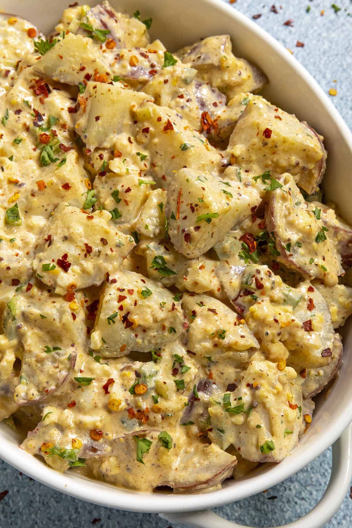 Potato Salad in a serving dish