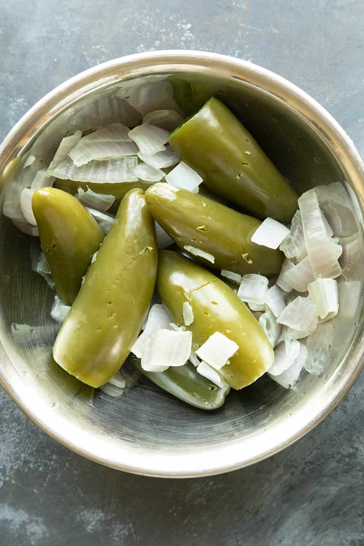 Creamy Jalapeno Sauce ingredients in a bowl