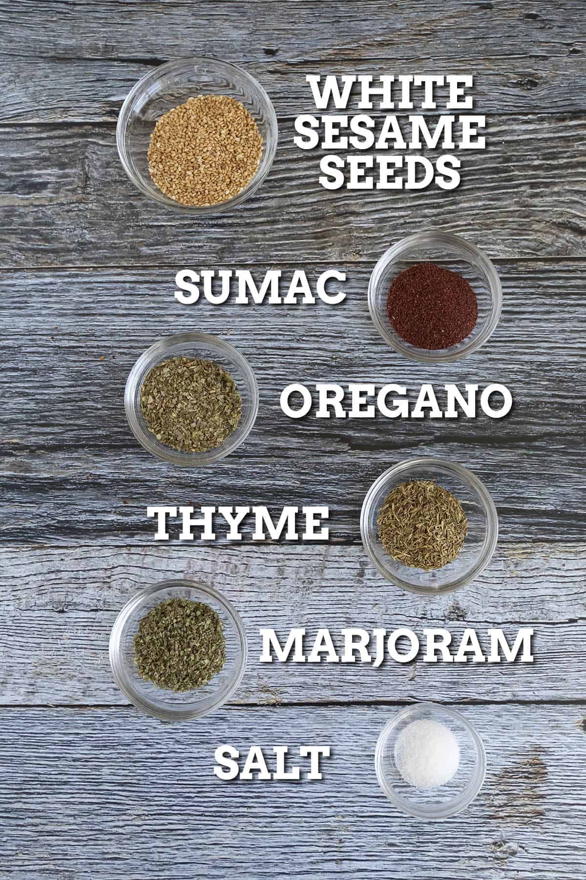 Za'atar Seasoning ingredients