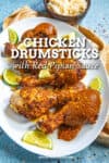 Chicken Drumsticks with Red Pipian Sauce Recipe