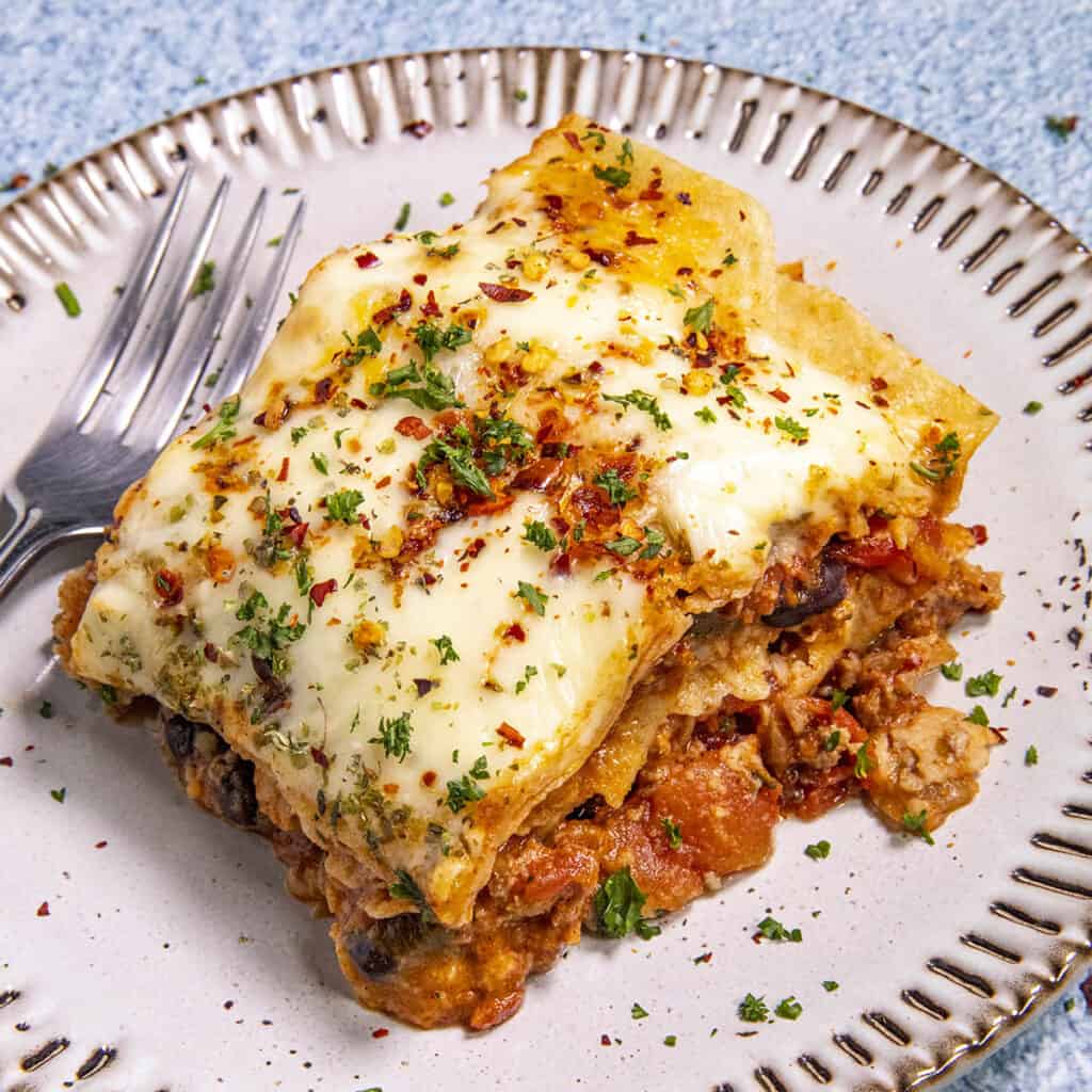 Mexican Lasagna - Chili Pepper Madness