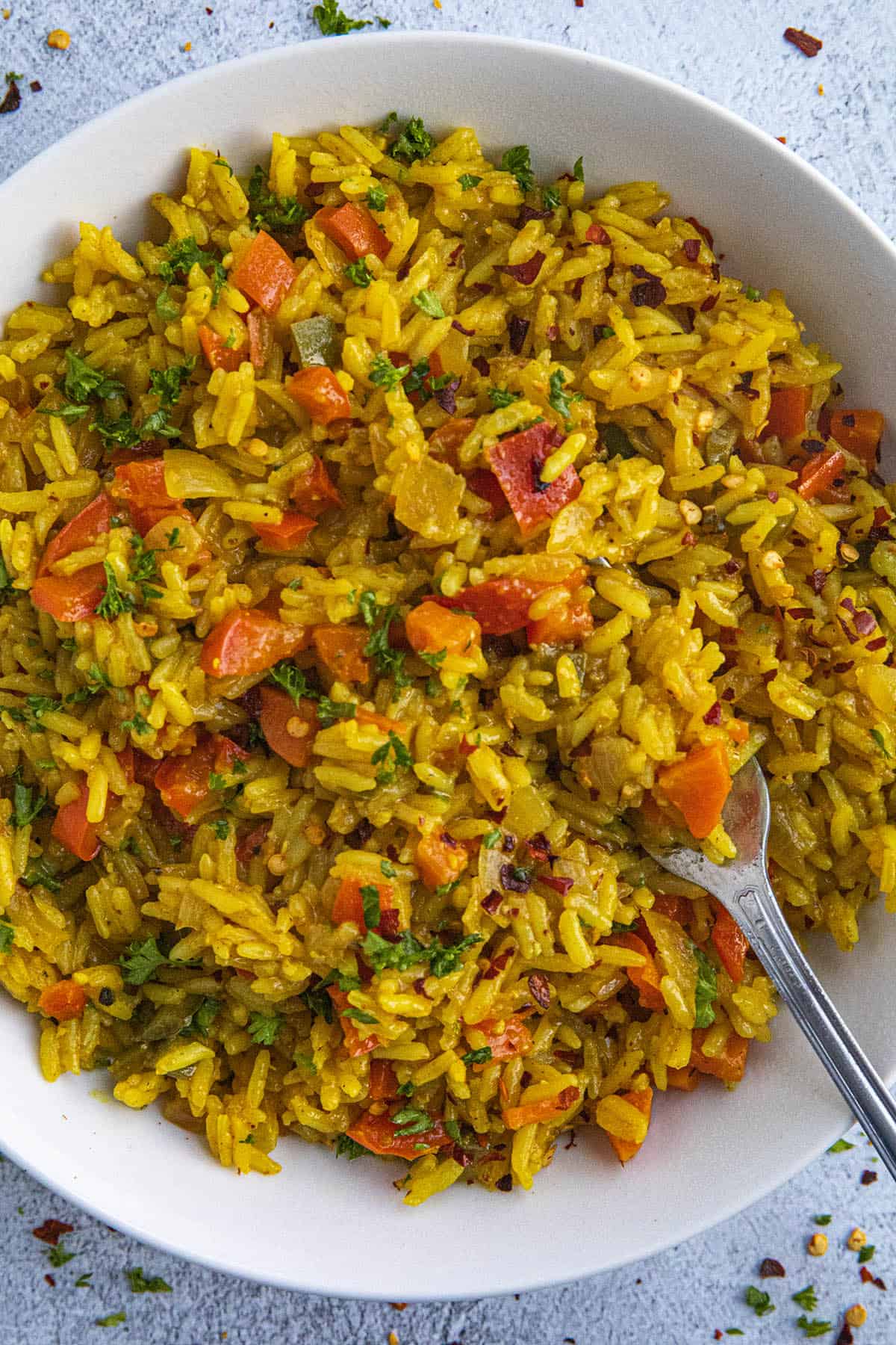 Curried Rice in a bowl