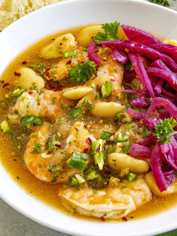 Shrimp Ceviche, ready to serve