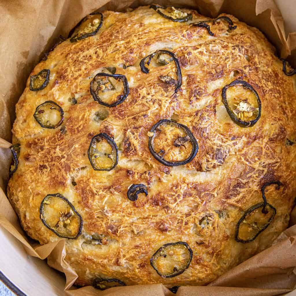 Jalapeno Cheddar Dutch Oven Bread Recipe Chili Pepper Madness