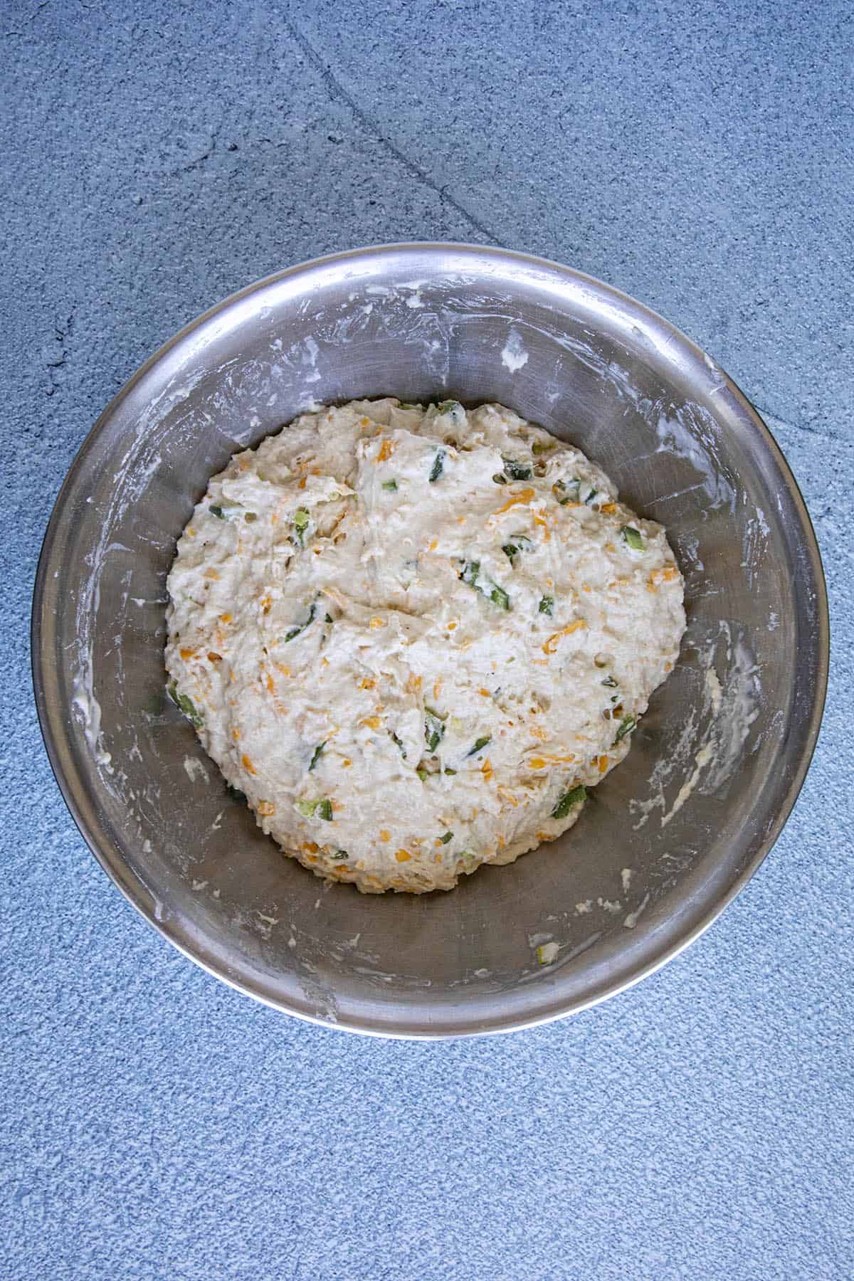 Dutch Oven Bread with Cheddar and Everything Bagel Seasoning